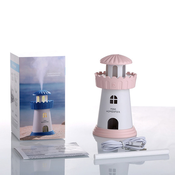 Mini Lighthouse USB Air Aromatherapy Humidifier Purifier for Home Office Car New