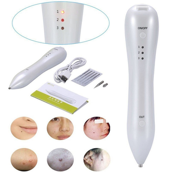 Electric Laser Spot Pen Mole Warts Freckle Tattoo Scars Removal Remover Beauty Machine Portable Rechargeable