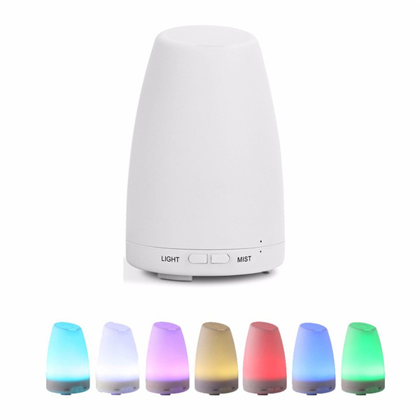 100ml Ultrasonic Air Humidifier 7 Colors LED Light Essential Oil Aroma Diffuser Mist Maker for Home Office