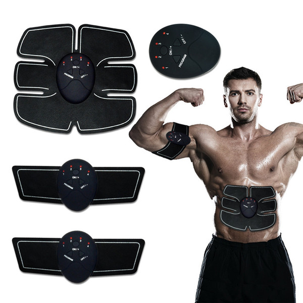 Body Slimming EMS abdominal exerciser Stimulator Massager academia Electric Muscle training Machine Fitness Accessories weight Loss Stickers