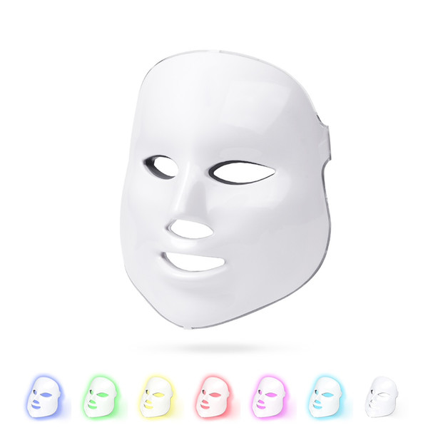 LED Mask Rejuvenation Therapy For Wrinkles 7 Colors Photon Facial Face Facial Beauty Mask