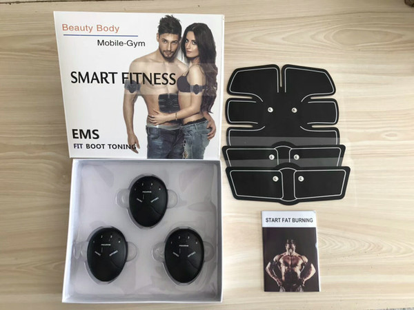 Smart Electric EMS Muscle Stimulator abs Abdominal Muscle Toner Body Fitness Shaping Massage Patch Silimming Trainer Exerciser For man woman