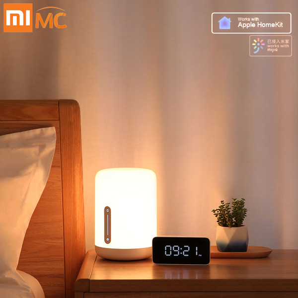 Xiaomi Mijia Bedside Lamp 2 Smart Indoor LED Night Light Colorful 400 Lumens Bluetooth WiFi Touch Control for Apple HomeKit Siri