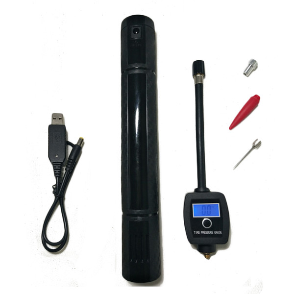 Rechargeable smart electrical inflator 3 in 1 function with digital tire pressure measurement