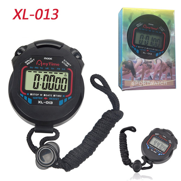 Classic Stopwatch Timer XL-013 Professional Handheld LCD Chronograph Sports Stopwatch Timer Digital Counter Timer With retail package