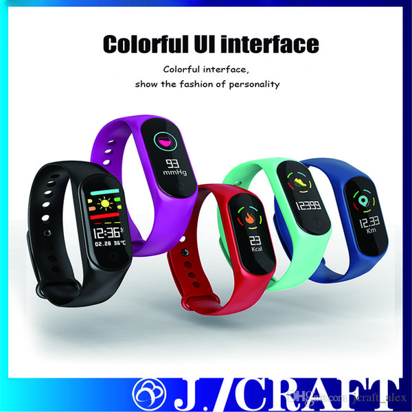 M3S smart bracelet monitor step heart rate blood oxygen test waterproof sport M3 color screen bracelet message reminder