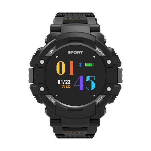 F7 Outdoor GPS Smart Watch Color LCD Screen Heart Rate Sensor Reminder Fitness Tracker IP67 Waterproof Multi-Sport Mode Fearless Advancement