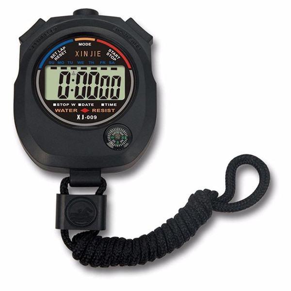 Digital Stopwatch, Waterproof Digital LCD Chronograph Timer Counter Sports Alarm