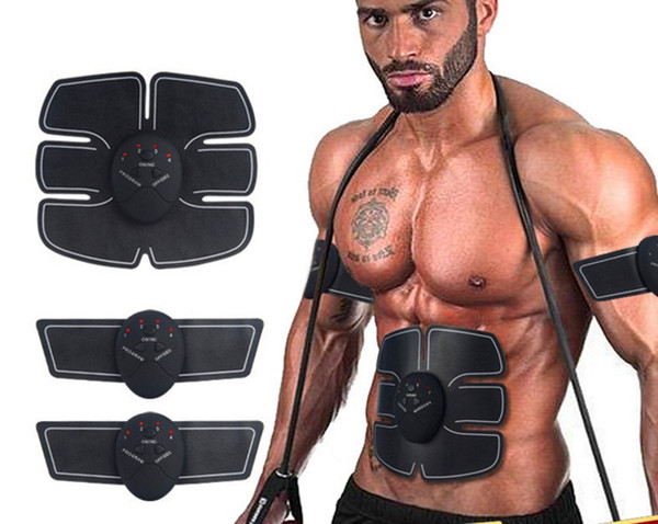 ABS Stimulator Smart Fitness Abdominal EMS Electrical muscle stimulation Muscle Exerciser Belt Fat Burner Massager Body Slimming 10SET OPP