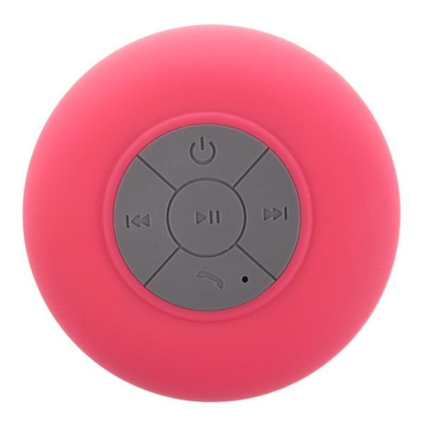 Portable Car Bathroom Handsfree Wireless Bluetooth Speaker (Rose-Red)