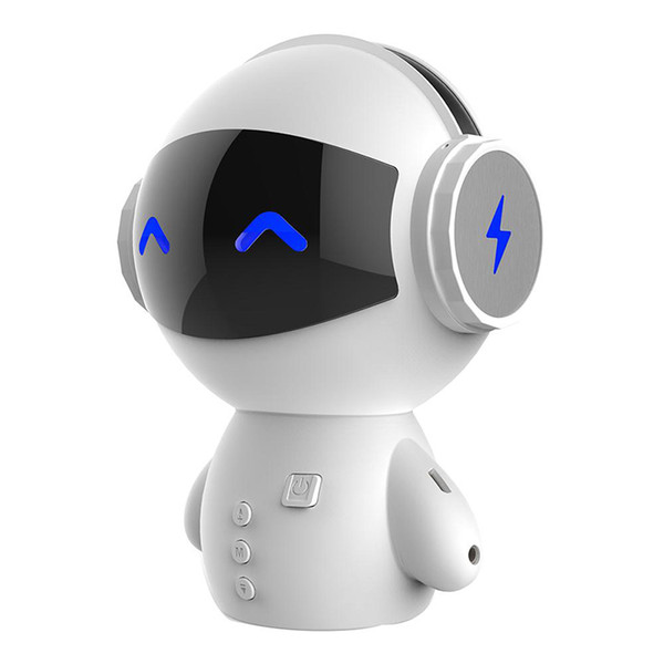 Portable Mini Robot Bluetooth Speaker soundbar Smart-robot Cute Stereo Music BT-speaker Bass TF AUX And Power Bank Function