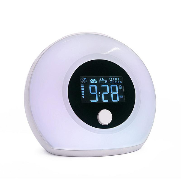 New Bluetooth Speaker New Portable Wireless With Alarm Clock LED Light Audio Five Kinds Of Colorful Fluorescent Light Mode