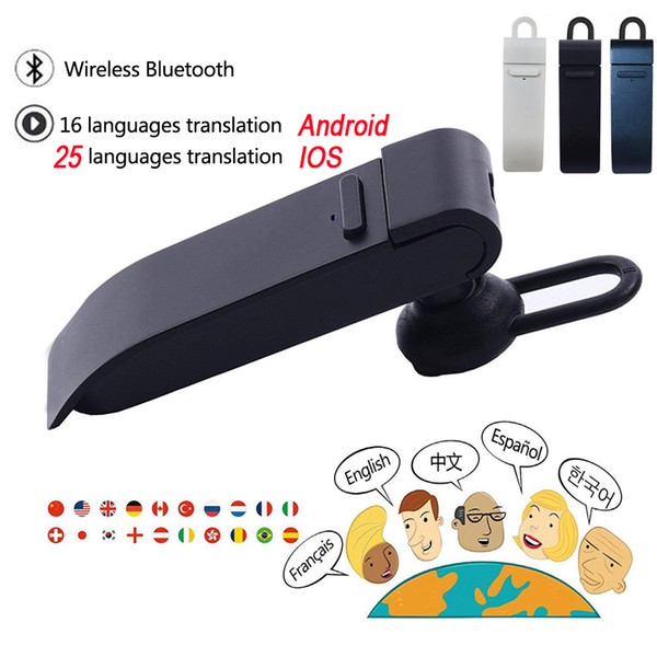 New Portable Smart Voice Headset Translator Bluetooth Instant Translation Headphones Real-time Traductor 25 Languages TWS Earphone Translate