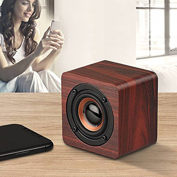 EDAL Bluetooth 4.2 Best Selling High Quality Wooden Wood Subwoofer HIFI Stereo Bass Speaker Wireless Bluetooth Speaker