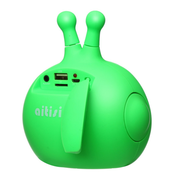 AITISIN Portable Supersonic Expression MAN Speaker Bluetooth USB/TF/LED Cute Expression Alien Bluetooth Speaker@STN