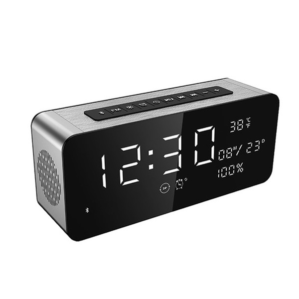 TTKK SARDiNE A10 Large Display LED Wireless Bluetooth Speaker w/FM Radio Alarm Clock Super Bass Heavy Subwoofer Support Card