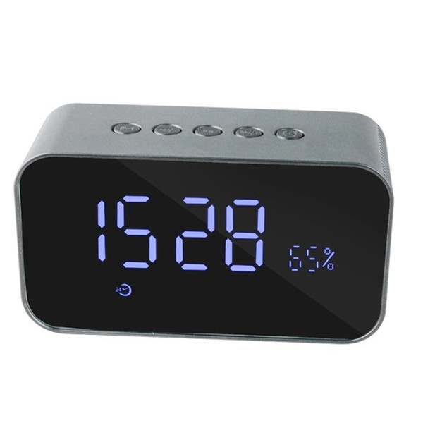 Wireless Bluetooth Speaker Stereo Music Soundbox with LED Time Display Clock Alarm Loud hands-free Speakers for Mobile Phone