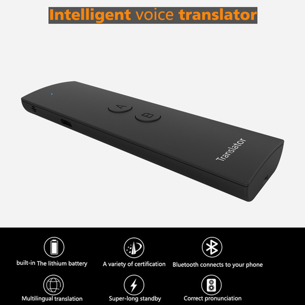 T6 Easy Instant Mini Smart Language Translator Voice Portable Speech Bluetooth 41 Languages+APP Hot Intelligent Translator for Student Girls