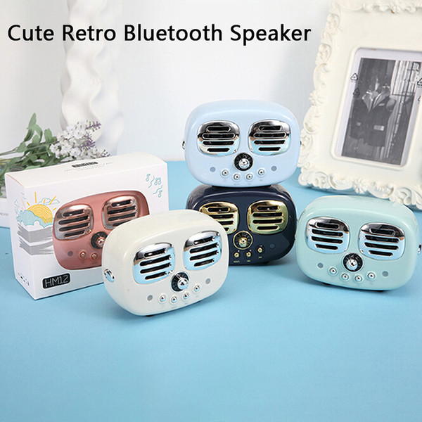 Retro bluetooth V4.2 speaker portable wireless speaker support TF card U disk