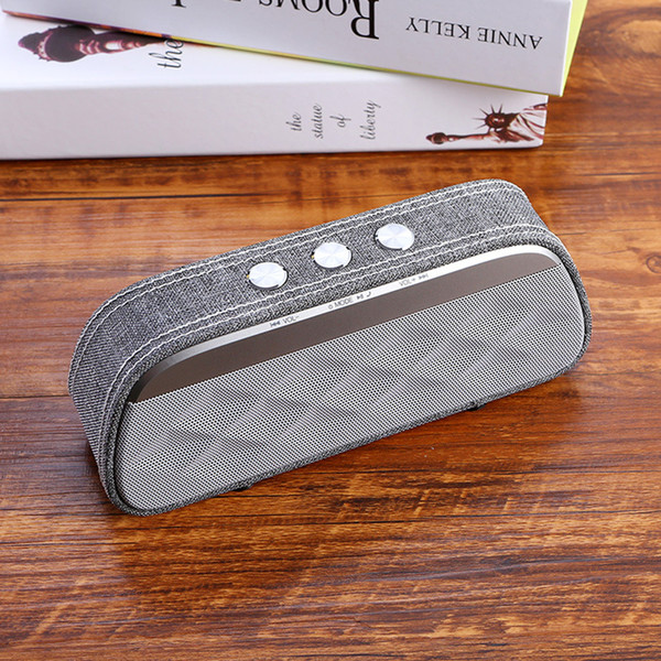 DOOLNNG D08 Portable High Fabric leather Bluetooth Speakers Wireless Stereo Subwoofer 3.5mm With Microphone For phone