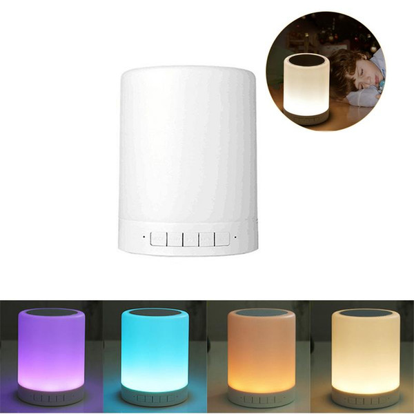 New Bluetooth Speaker Mini Colorful Portable Light Wireless Touch Music Table Lamp Mobile Outdoor Portable Audio For Phone