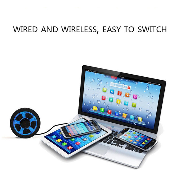 Portable Plastic Tire Wireless Bluetooth 4.2 Speaker TF Card Support AUX Audio Subwoofer XXM8