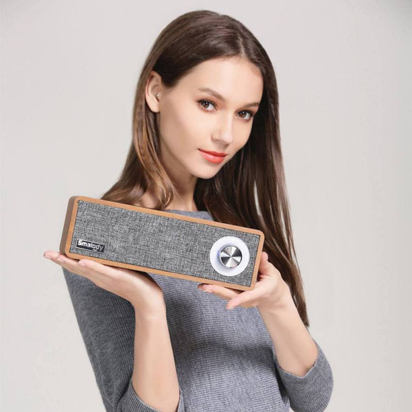 Edal Sl-50 Wooden Retro Bluetooth Speaker Wooden Speakers Wireless Soundbar Sound Box Strong Bass Subwoofer For Pc Smartphones