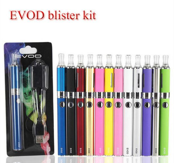 Evod MT3 blister starter kits E-cigarette kit mt3 tanks e cigarette EVOD atomizer Clearomizer Evod battery electronic cigarettes vape pen