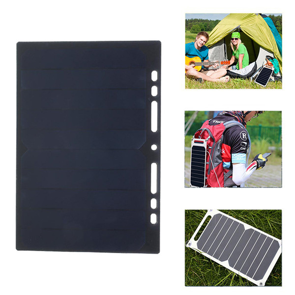 5W 5V 1000mA Solar Cell Solar Panel Powerbank for 5V Phone Battery Charger Hanging on Notebook, Backpack