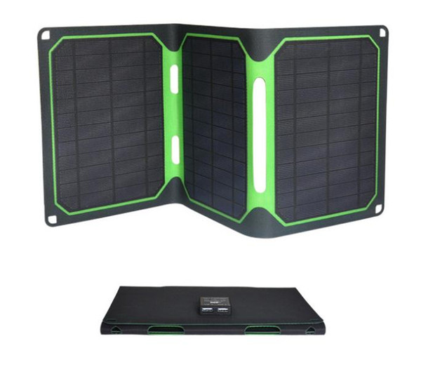 Portable 18W quick-charge solar panel charging Bao mobile power source ETFE laminated solar folding charger