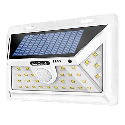 Solar Motion Sensor Light Outdoor-2 Generation Security Light-Upgraded Motion Detector-Very Bright-54 LEDs-270° Wide Light Angle-Wate