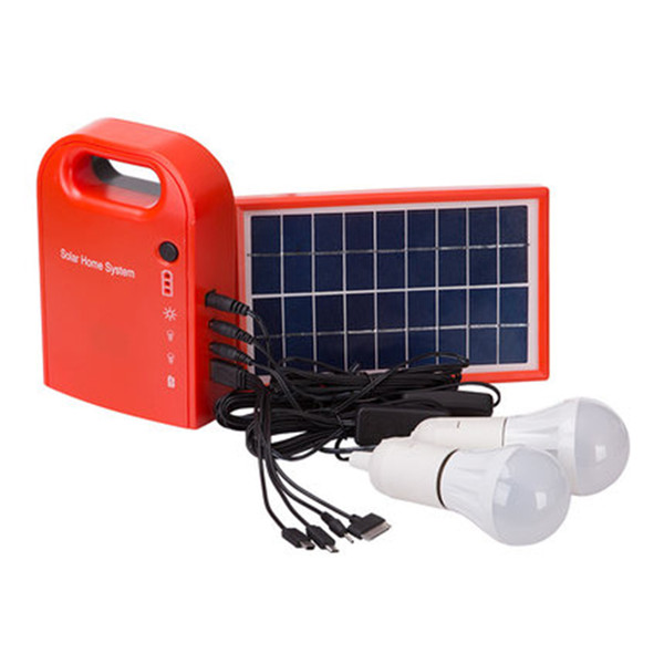 Portable 3W Solar Panel Energy System Battery Charger Camping Fishing LED Lights