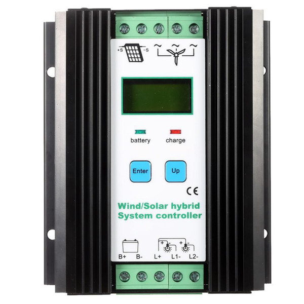 Freeshipping Wind&Solar Hybrid PWM Controller(600W Wind+400W Solar) 12V/24V Automatic