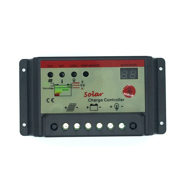 12V 24V 10A LCD PWM Voltage Solar charge Controller Battery PV cell panel charger Regulator Lamp 120W