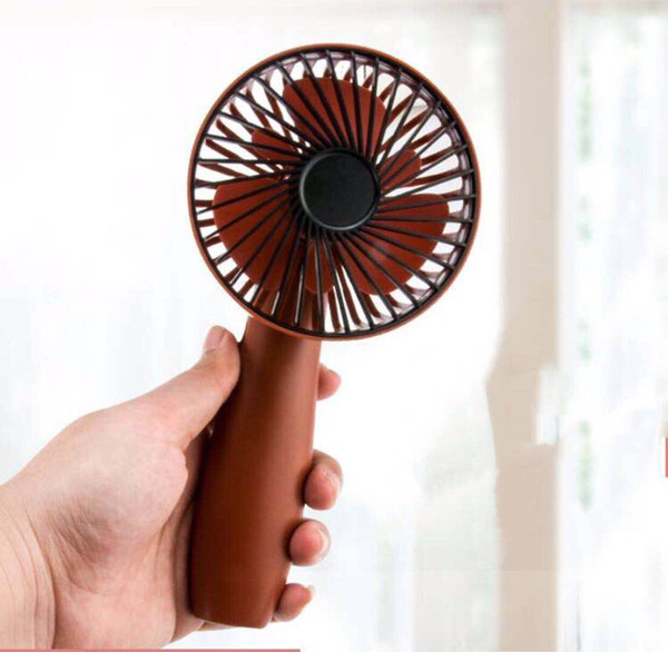 USB charging small cute fresh fan handle handheld Mini strong fan mobile phone bracket handheld fan