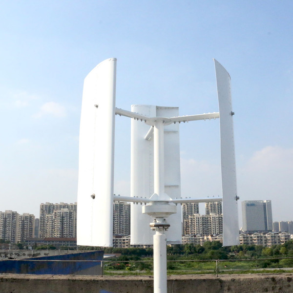 New Vertical Wind Turbine Generator 600w 12v 24v 48v 3 Phase With 3 blades for Home use or Streetlight Projects