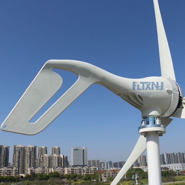 400W wind generator 12v 24v 48v wind turbine with 3 blades or 5 blades for streetlight garden lighting or home use