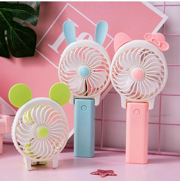 Mini Handheld Fan, VersionTech Foldable Personal Portable Desk Desktop Table Cooling Fan with USB Rechargeable Battery Operated Electric Fan