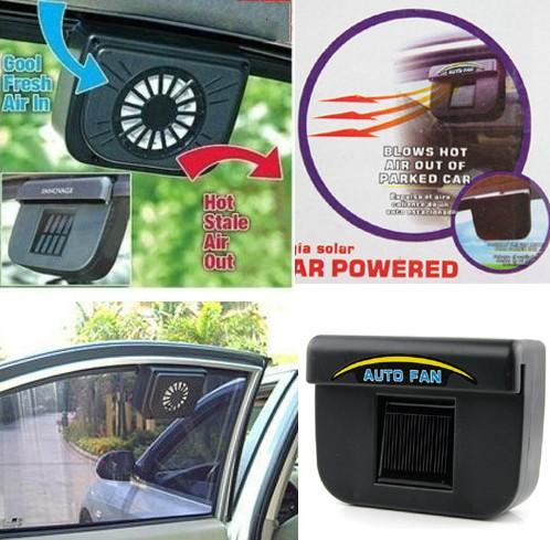 Auto Fan Car Automobile Exhaust Fans Solar Powered Ventilation System Blower Keeps Your Parked Gar Cooler Blows Hot Air LLFA