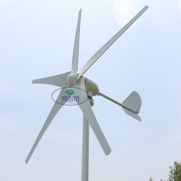 Selling 500W 24V 5 blades low start up speed horizontal residential wind mill turbine generator low price factory high good cheaper