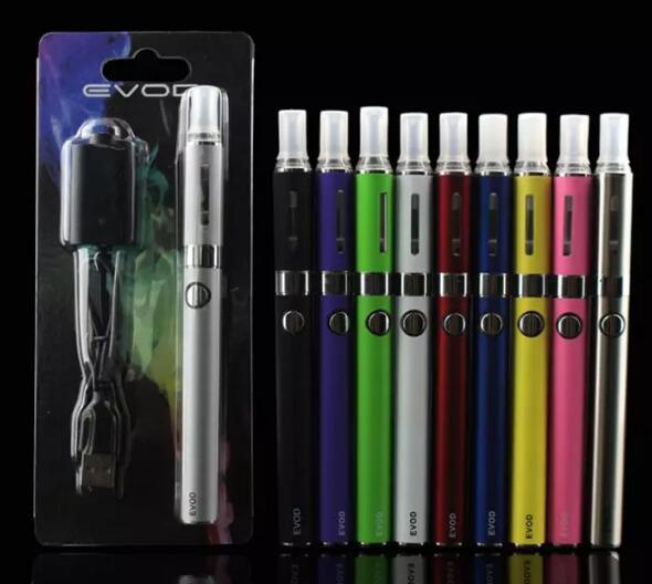 EVOD MT3 Blister kit single kits eGo starter kits e cigs cigarettes 650mah 900mah 1100mah EVOD battery MT3 atomizer