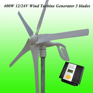 2015 Free Shipping Hot Selling Low Wind Speed Starting 5 Blades 400W 12V/24V Wind Generator Kit With MPPT Wind Solar Hybrid Controller