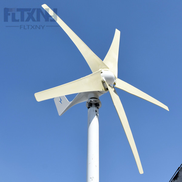 Selling 400W/500W/600 24V 5 blades low start up speed horizontal residential wind mill turbine generator low price factory high good cheaper