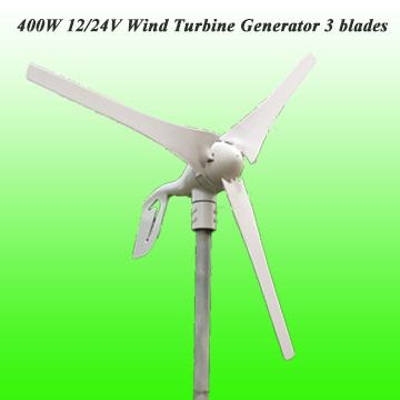 2015 Free Shipping 3 Years Warranty Hot Selling 3 Blades 400W 12V/24V Wind Turbine Generator