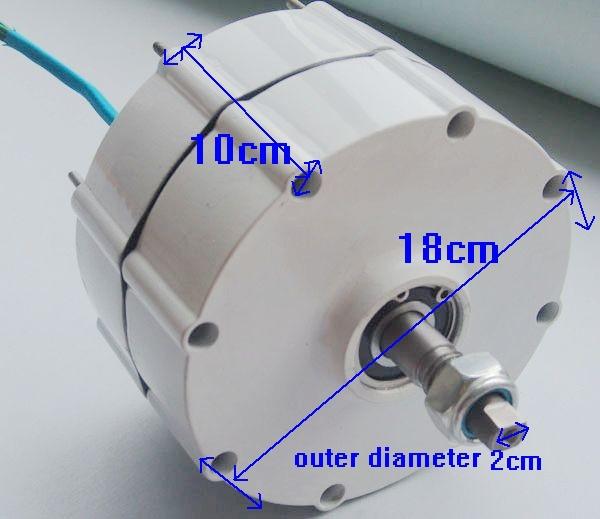 low rpm permanent magnet generator alternator 500w ac low torque