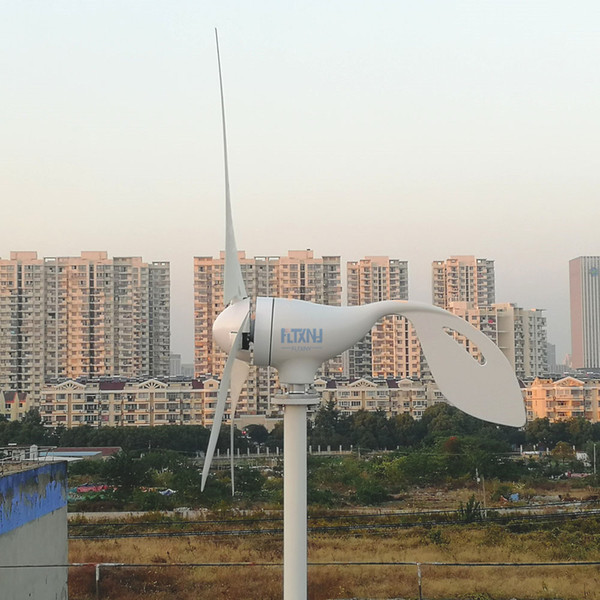 2018 New arrival product 800W horizontal wind turbine 650mm blades 3 phase AC generator for home use