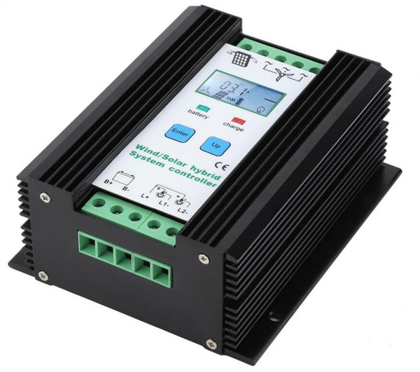 500W 12V/24V Auto 200W Wind+300W solar Wind Solar Hybrid Light/Timer Control LCD Display Intelligent Hybrid Charge Controller