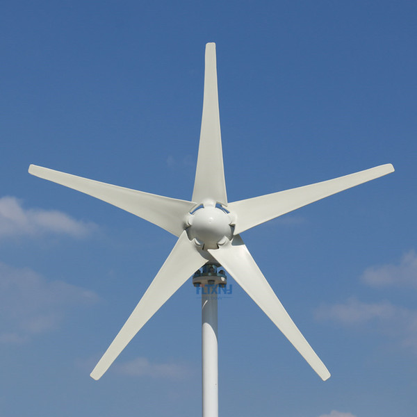 UPGRADED 400W Wind Turbine Generator Three or Five Wind Blades Option 12v 24v 48v controller Fit for Home Or Camping