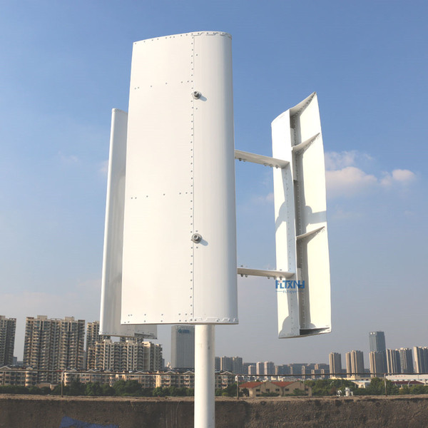 600w Magnetic levitation vertical wind turbine 3 blades 12v 24v 1.5m start up 250RPM no noise with MPPT controller