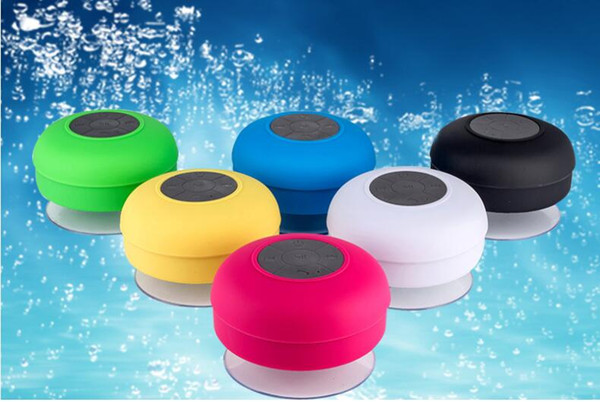 Wholesale Waterproof suction cup wireless bluetooth speaker bathroom small stereo outdoor portable subwoofer with Package Box